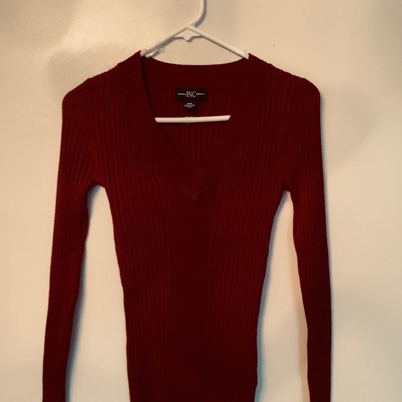 Burgundy Ladies Top from International INC (Macy’s) - Picture 1 of 6